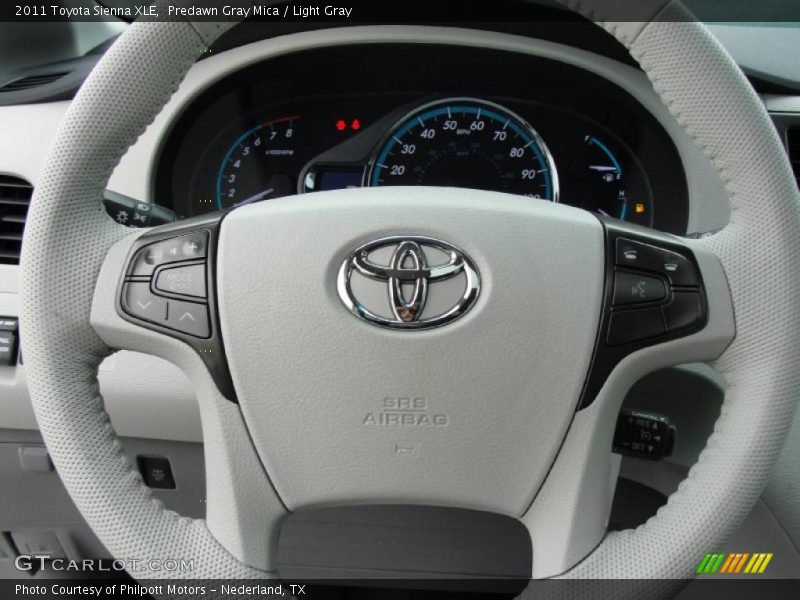 Predawn Gray Mica / Light Gray 2011 Toyota Sienna XLE