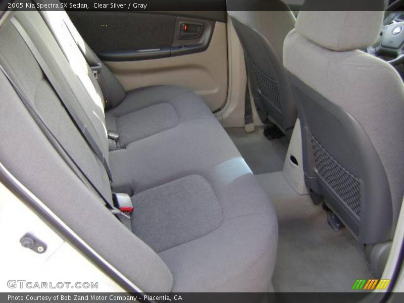 Clear Silver / Gray 2005 Kia Spectra SX Sedan