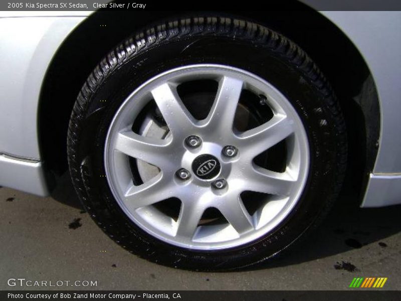 Clear Silver / Gray 2005 Kia Spectra SX Sedan