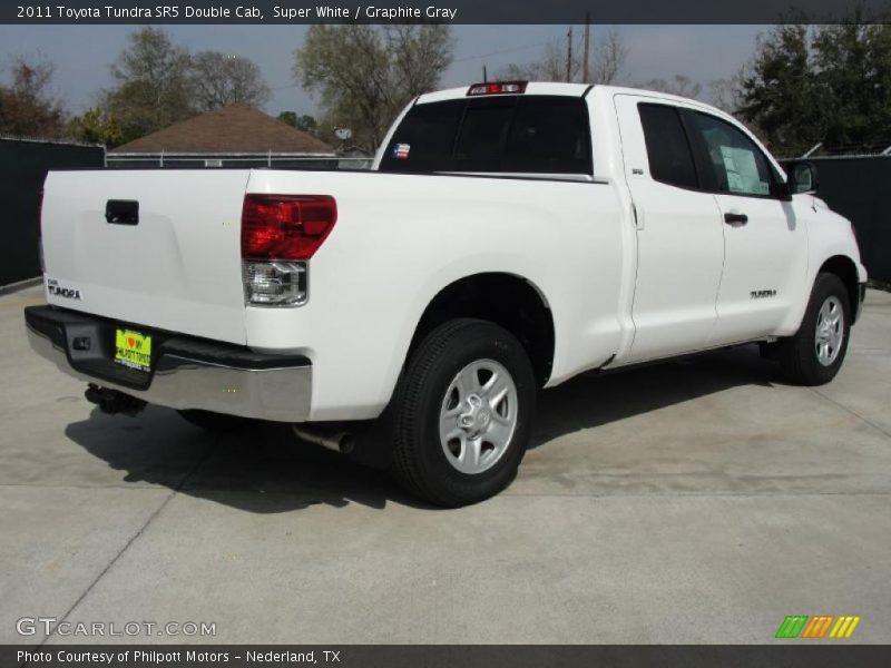 Super White / Graphite Gray 2011 Toyota Tundra SR5 Double Cab