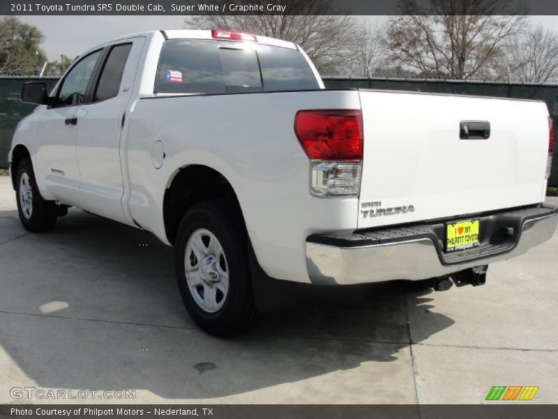 Super White / Graphite Gray 2011 Toyota Tundra SR5 Double Cab