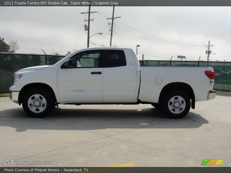 Super White / Graphite Gray 2011 Toyota Tundra SR5 Double Cab
