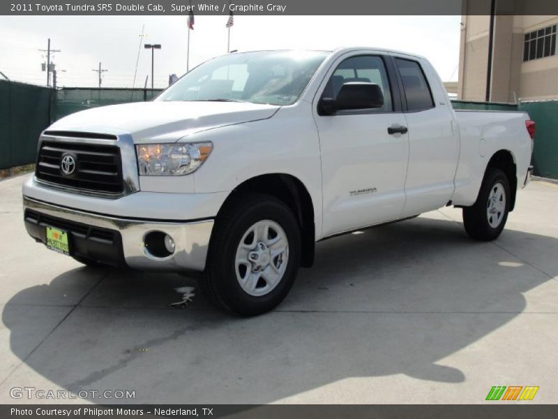 Super White / Graphite Gray 2011 Toyota Tundra SR5 Double Cab