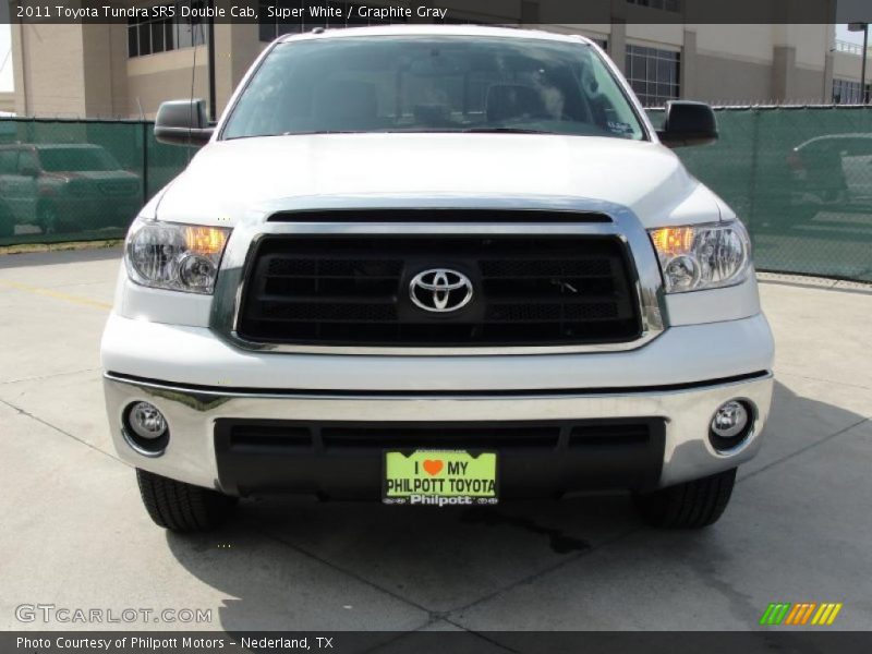 Super White / Graphite Gray 2011 Toyota Tundra SR5 Double Cab