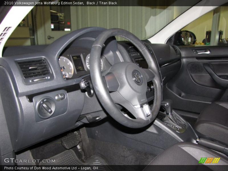 Black / Titan Black 2010 Volkswagen Jetta Wolfsburg Edition Sedan