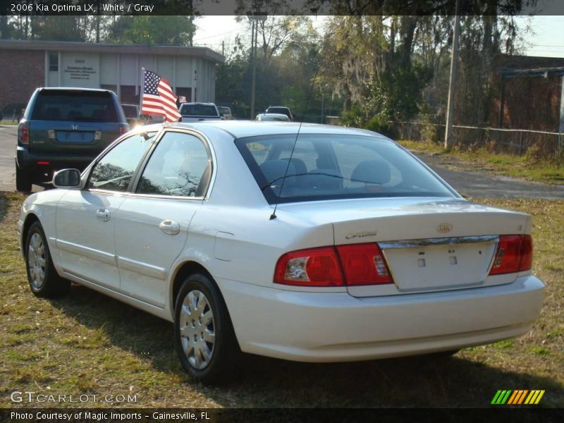 White / Gray 2006 Kia Optima LX