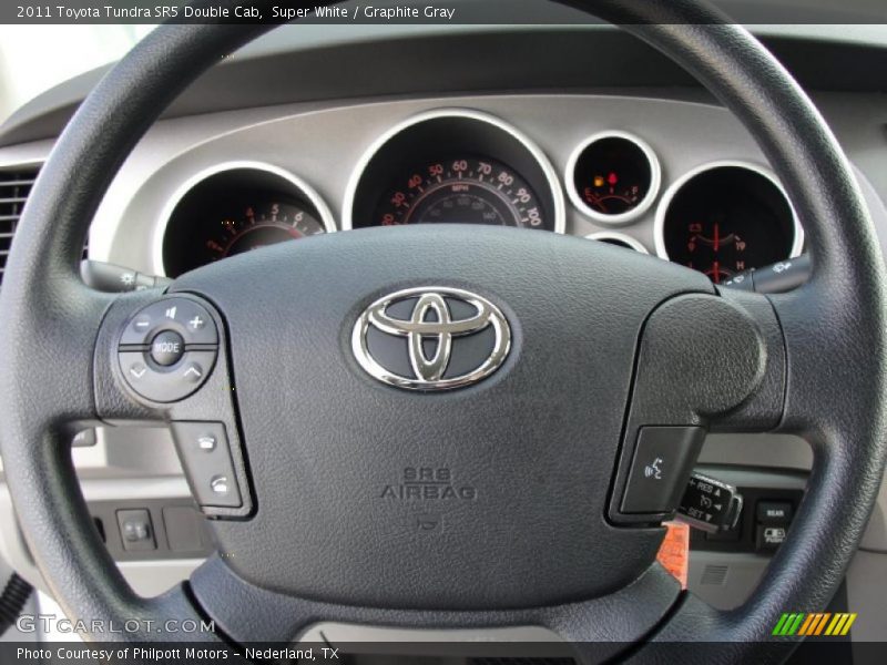 Super White / Graphite Gray 2011 Toyota Tundra SR5 Double Cab