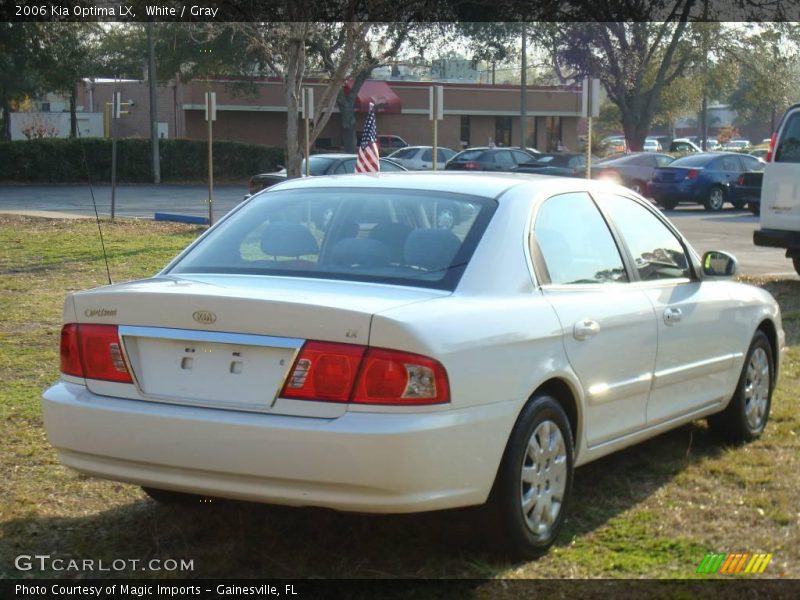 White / Gray 2006 Kia Optima LX