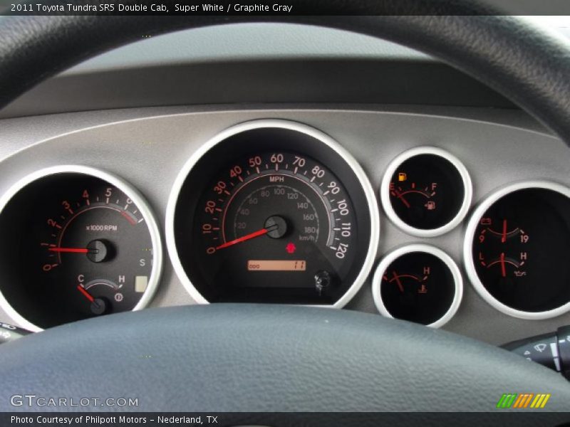 Super White / Graphite Gray 2011 Toyota Tundra SR5 Double Cab