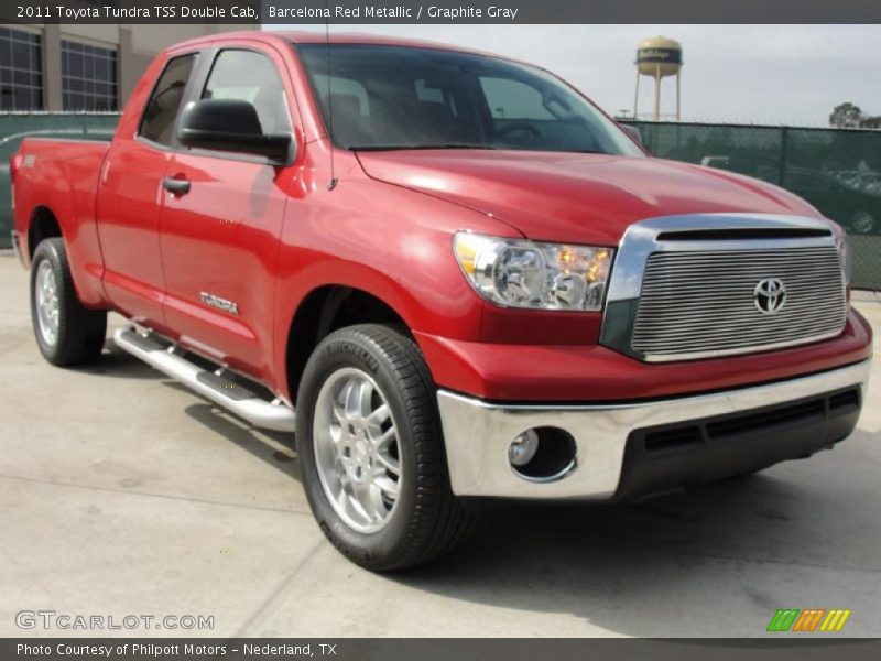 Barcelona Red Metallic / Graphite Gray 2011 Toyota Tundra TSS Double Cab