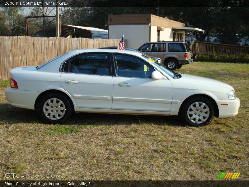 White / Gray 2006 Kia Optima LX