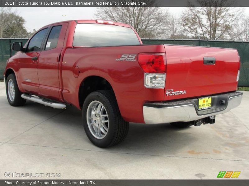 Barcelona Red Metallic / Graphite Gray 2011 Toyota Tundra TSS Double Cab