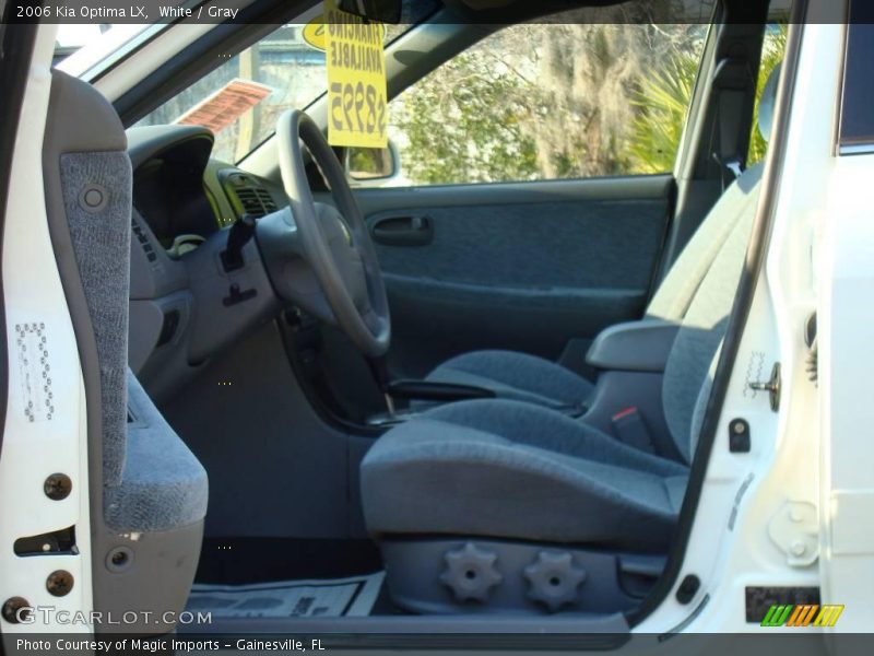 White / Gray 2006 Kia Optima LX