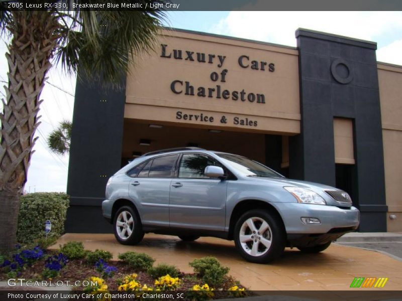 Breakwater Blue Metallic / Light Gray 2005 Lexus RX 330