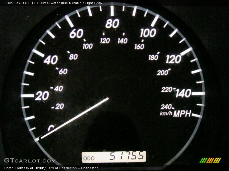 Breakwater Blue Metallic / Light Gray 2005 Lexus RX 330