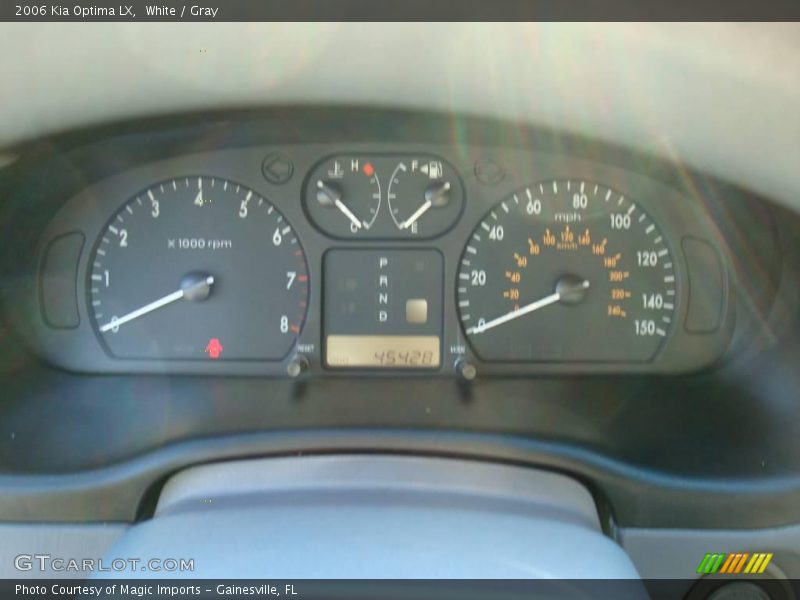 White / Gray 2006 Kia Optima LX