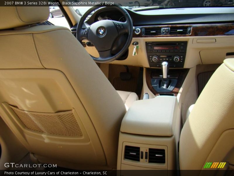 Black Sapphire Metallic / Beige 2007 BMW 3 Series 328i Wagon