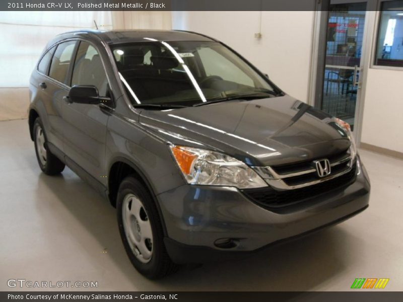 Polished Metal Metallic / Black 2011 Honda CR-V LX