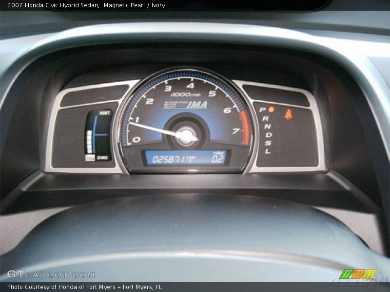 Magnetic Pearl / Ivory 2007 Honda Civic Hybrid Sedan