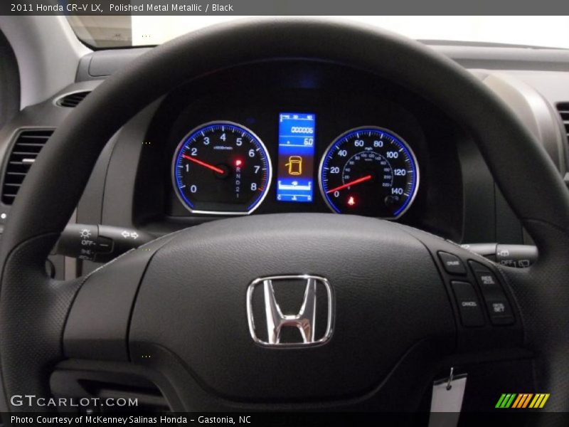 Polished Metal Metallic / Black 2011 Honda CR-V LX