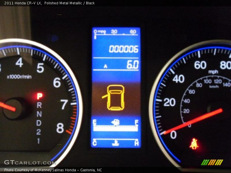 Polished Metal Metallic / Black 2011 Honda CR-V LX
