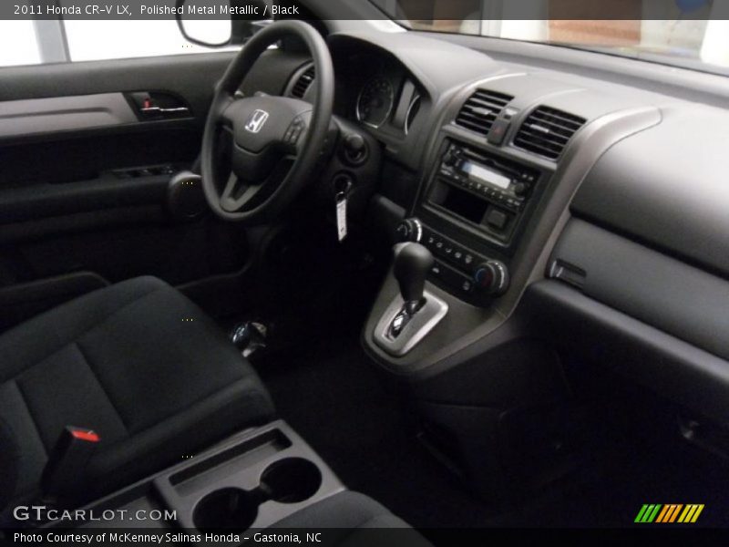 Polished Metal Metallic / Black 2011 Honda CR-V LX