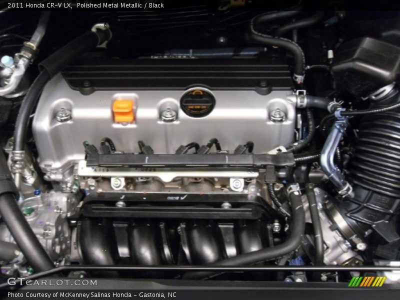 Polished Metal Metallic / Black 2011 Honda CR-V LX