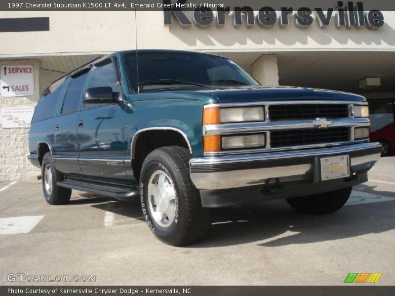 Emerald Green Metallic / Neutral 1997 Chevrolet Suburban K1500 LT 4x4