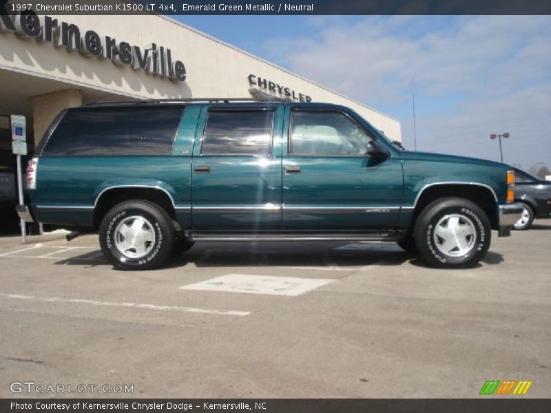 Emerald Green Metallic / Neutral 1997 Chevrolet Suburban K1500 LT 4x4