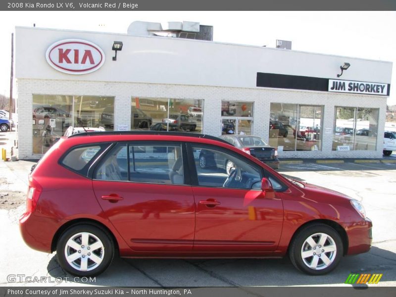Volcanic Red / Beige 2008 Kia Rondo LX V6