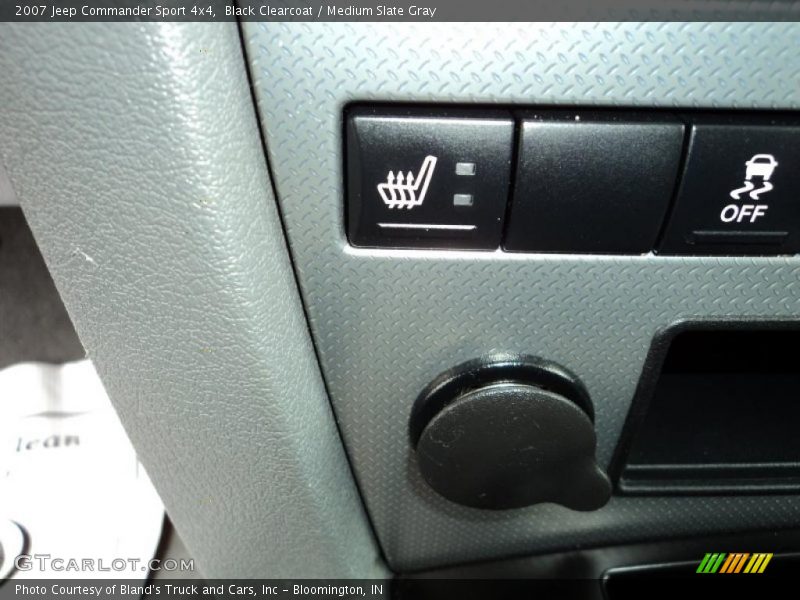 Black Clearcoat / Medium Slate Gray 2007 Jeep Commander Sport 4x4