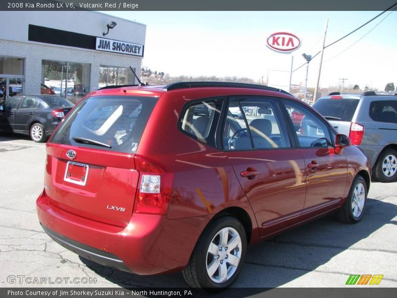 Volcanic Red / Beige 2008 Kia Rondo LX V6