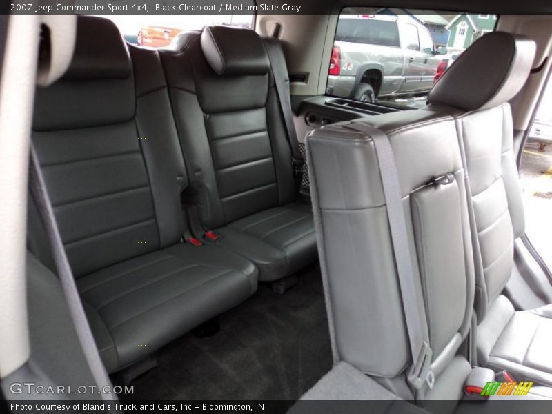 Black Clearcoat / Medium Slate Gray 2007 Jeep Commander Sport 4x4