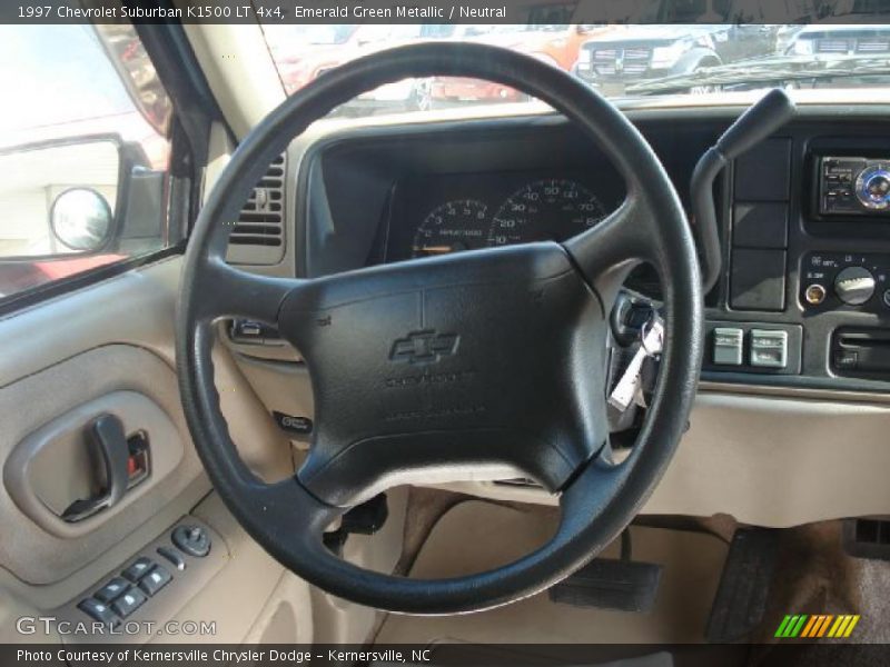 Emerald Green Metallic / Neutral 1997 Chevrolet Suburban K1500 LT 4x4