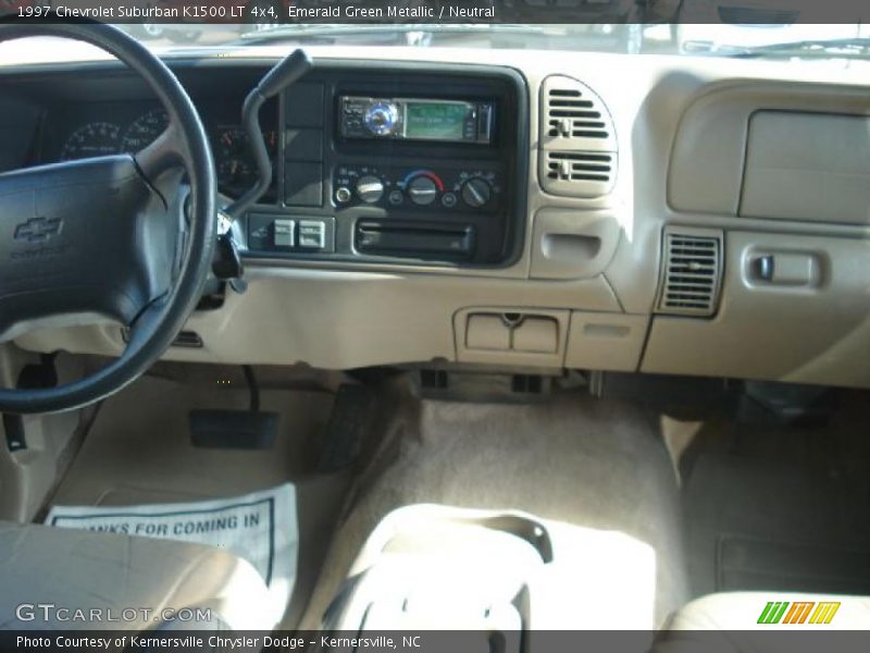 Emerald Green Metallic / Neutral 1997 Chevrolet Suburban K1500 LT 4x4