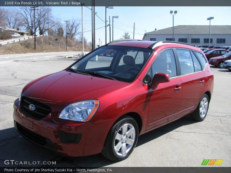 Volcanic Red / Beige 2008 Kia Rondo LX V6