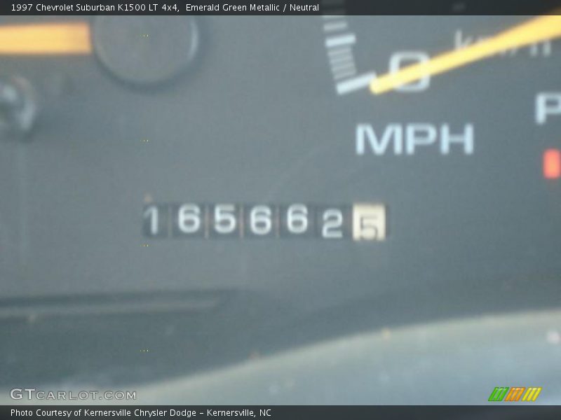 Emerald Green Metallic / Neutral 1997 Chevrolet Suburban K1500 LT 4x4