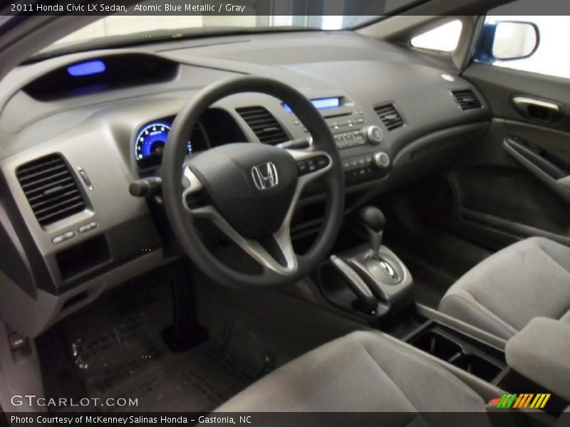 Gray Interior - 2011 Civic LX Sedan 