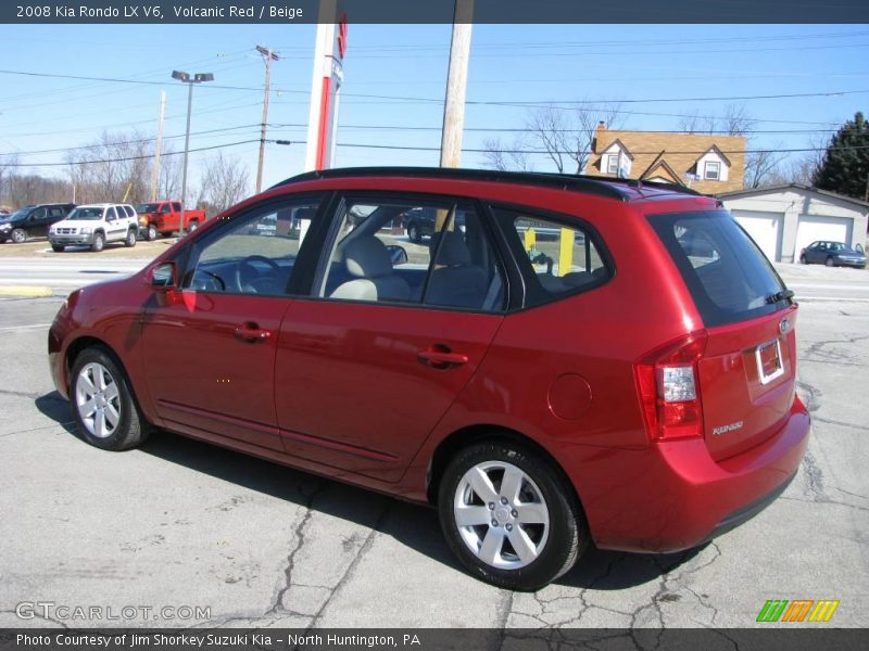 Volcanic Red / Beige 2008 Kia Rondo LX V6