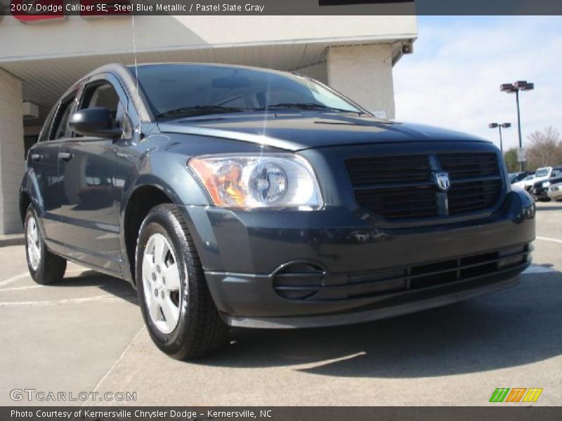 Steel Blue Metallic / Pastel Slate Gray 2007 Dodge Caliber SE