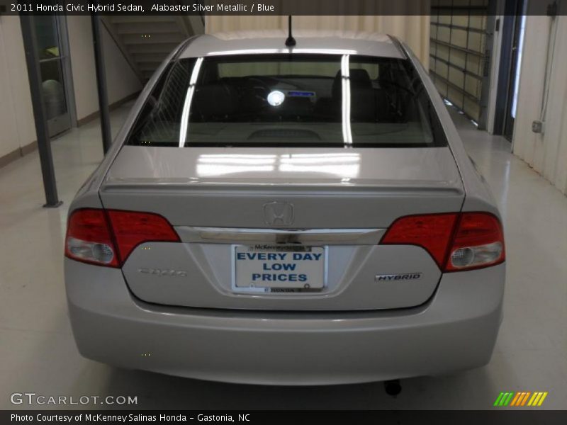 Alabaster Silver Metallic / Blue 2011 Honda Civic Hybrid Sedan