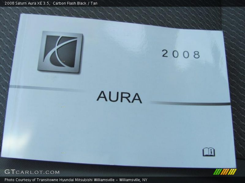 Carbon Flash Black / Tan 2008 Saturn Aura XE 3.5