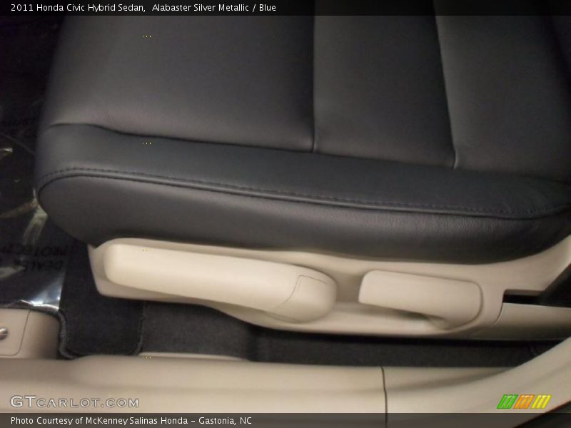 Alabaster Silver Metallic / Blue 2011 Honda Civic Hybrid Sedan