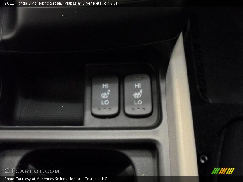 Alabaster Silver Metallic / Blue 2011 Honda Civic Hybrid Sedan