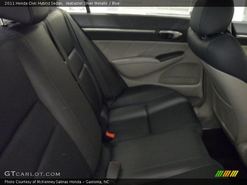 Alabaster Silver Metallic / Blue 2011 Honda Civic Hybrid Sedan