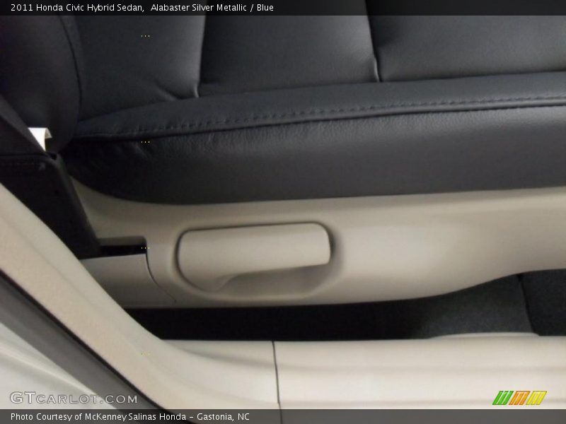 Alabaster Silver Metallic / Blue 2011 Honda Civic Hybrid Sedan
