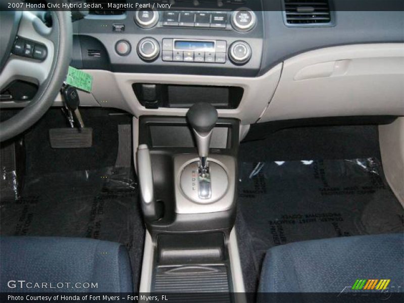 Magnetic Pearl / Ivory 2007 Honda Civic Hybrid Sedan