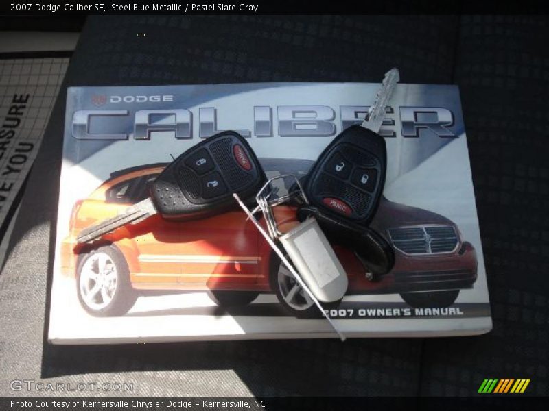 Steel Blue Metallic / Pastel Slate Gray 2007 Dodge Caliber SE