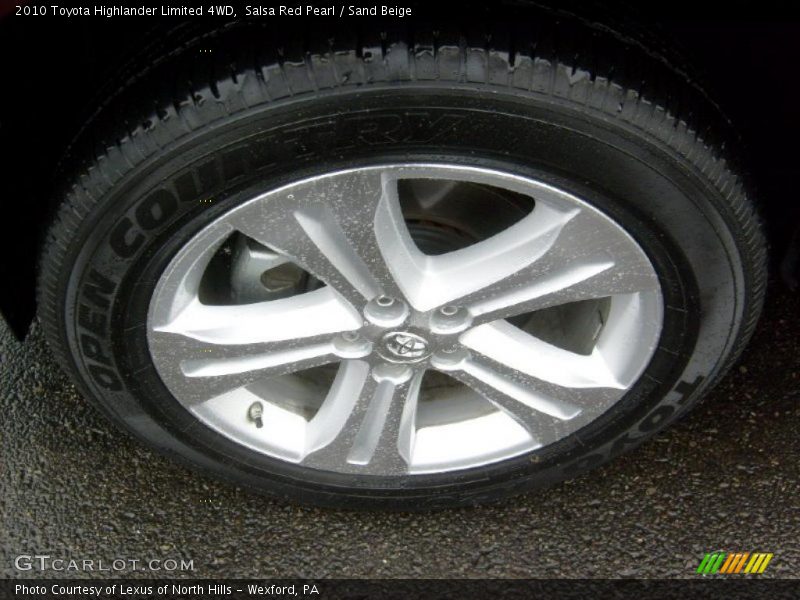 Salsa Red Pearl / Sand Beige 2010 Toyota Highlander Limited 4WD