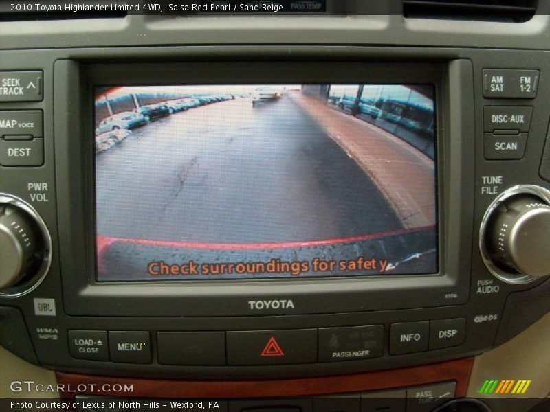 Salsa Red Pearl / Sand Beige 2010 Toyota Highlander Limited 4WD